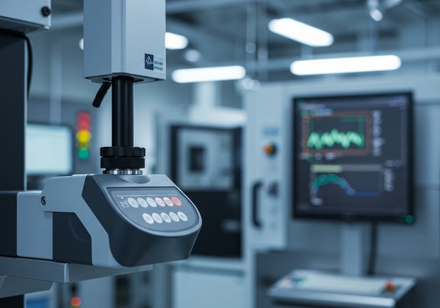 Ein präzises Messgerät zur Überwachung von Luftmengen in einem modernen Labor.