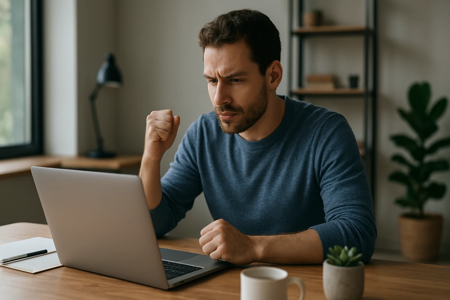 Ein Mann in Anzug hält einen Astronautenhelm vor einer Frau.