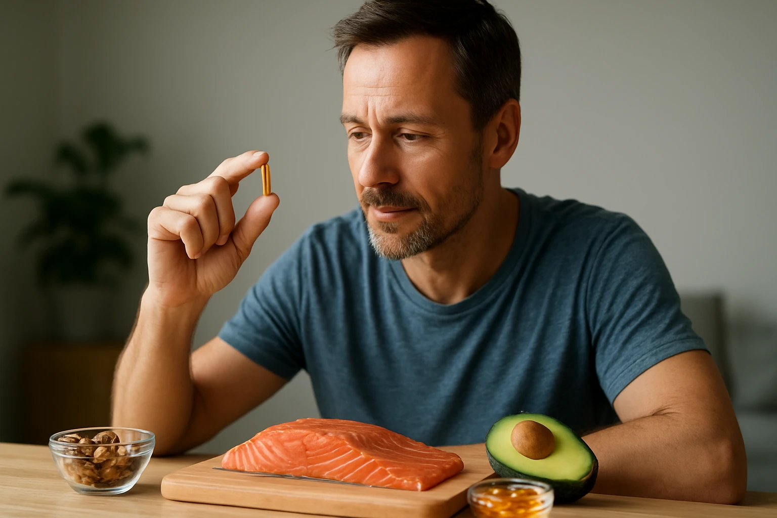 Ein Mann im Anzug spricht mit einer Frau in einem Büro, während sie auf einen Laptop mit Diagrammen schauen.