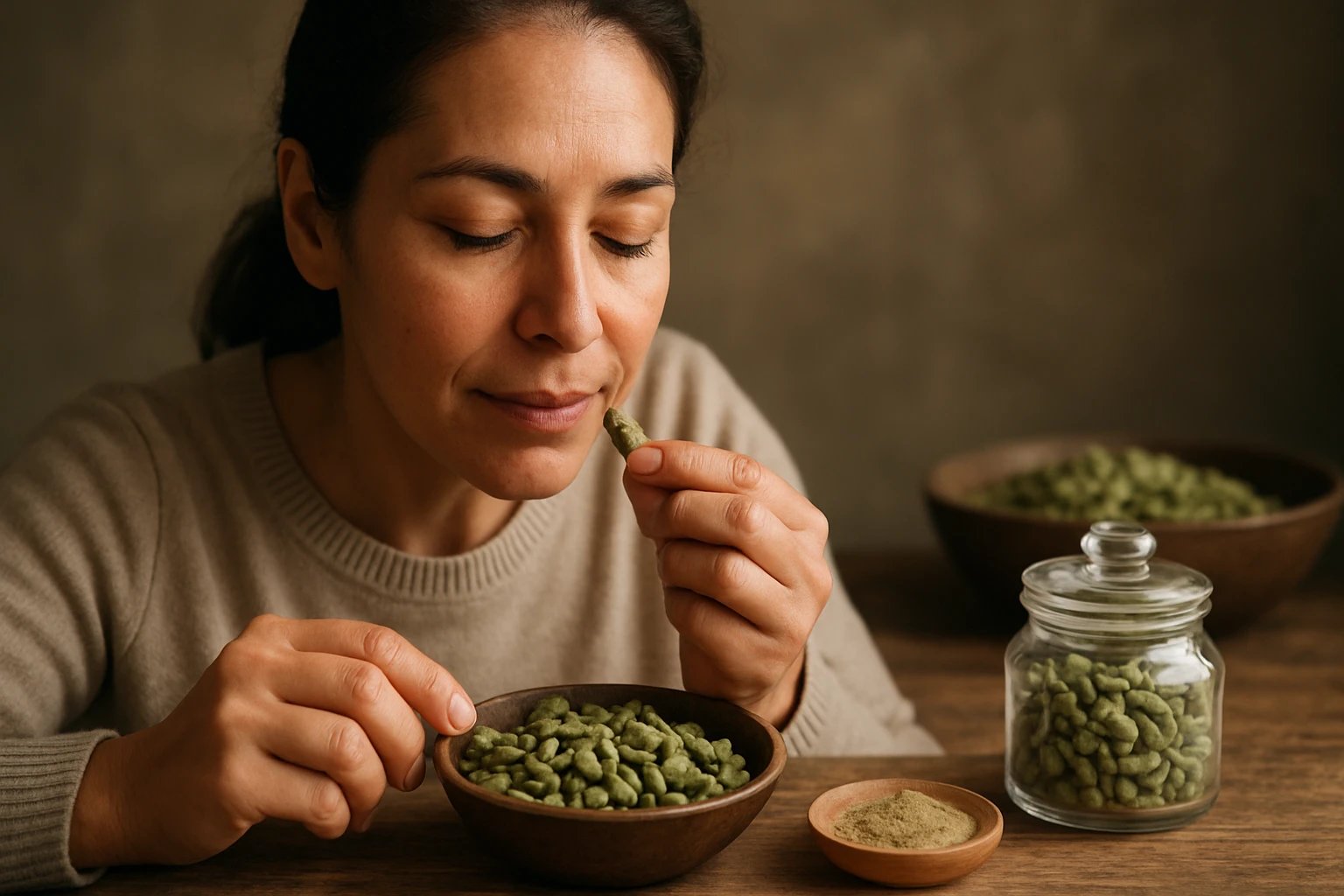 Ein Mann in einem Anzug spricht mit einer Frau während eines Meetings, am Tisch liegen Dokumente.