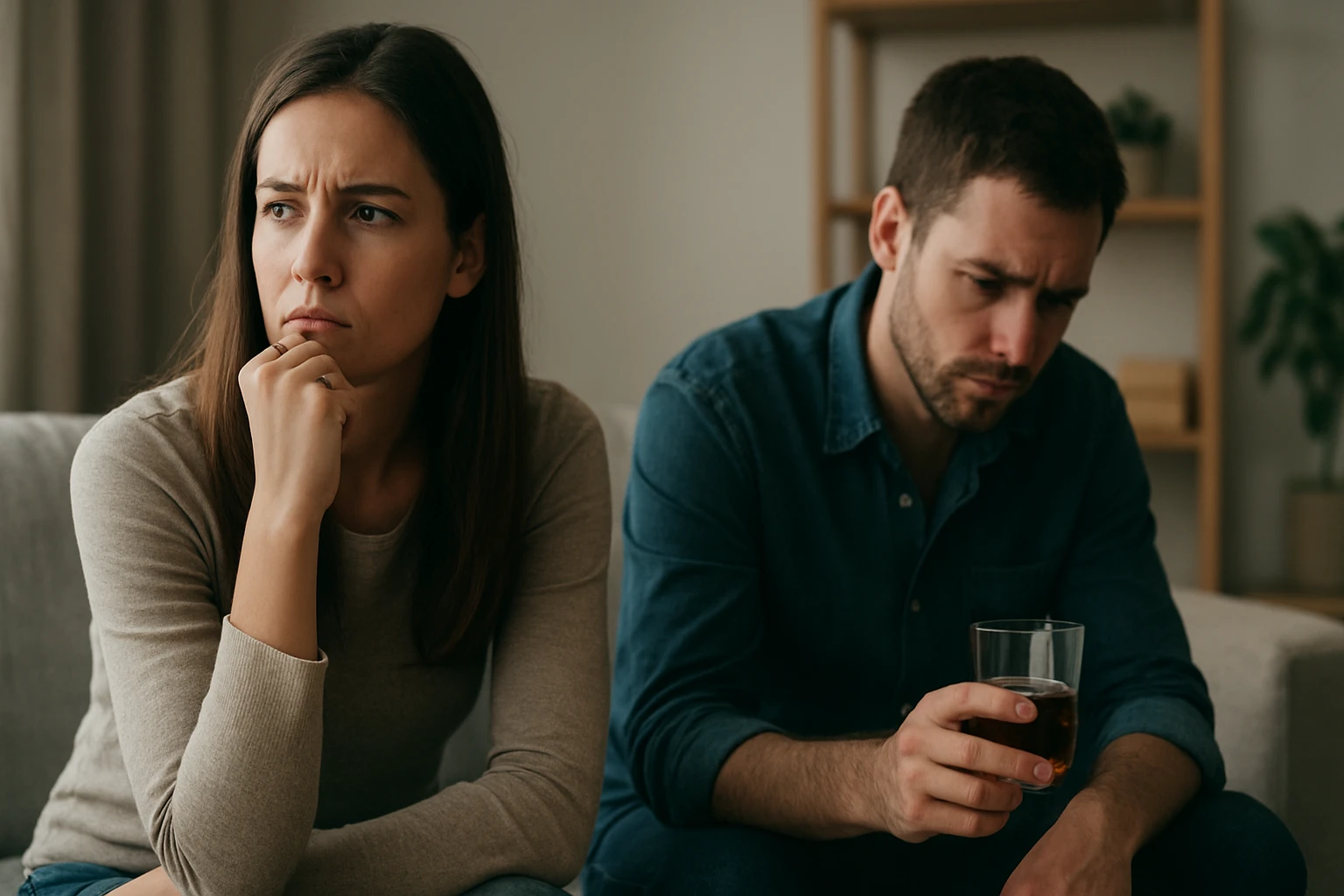 Ein Mann und eine Frau sitzen an einem Tisch und diskutieren über Geschäftsdaten.