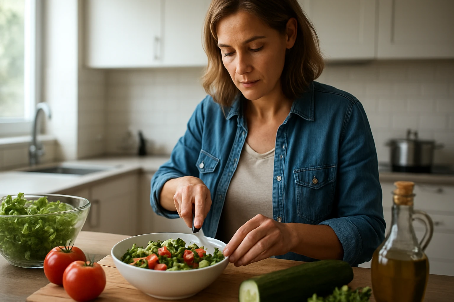 Ein Ingenieur in Sicherheitskleidung steht an einem Staudamm und nutzt ein Tablet.