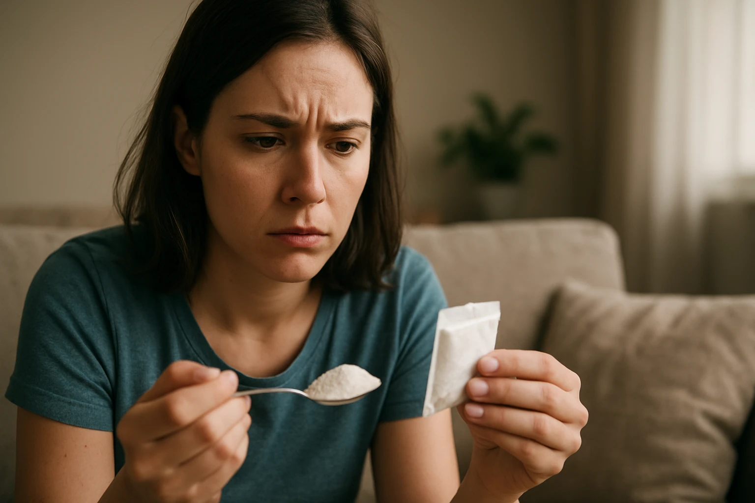 Ein junger Mann meditiert mit geschlossenen Augen und gefalteten Händen.