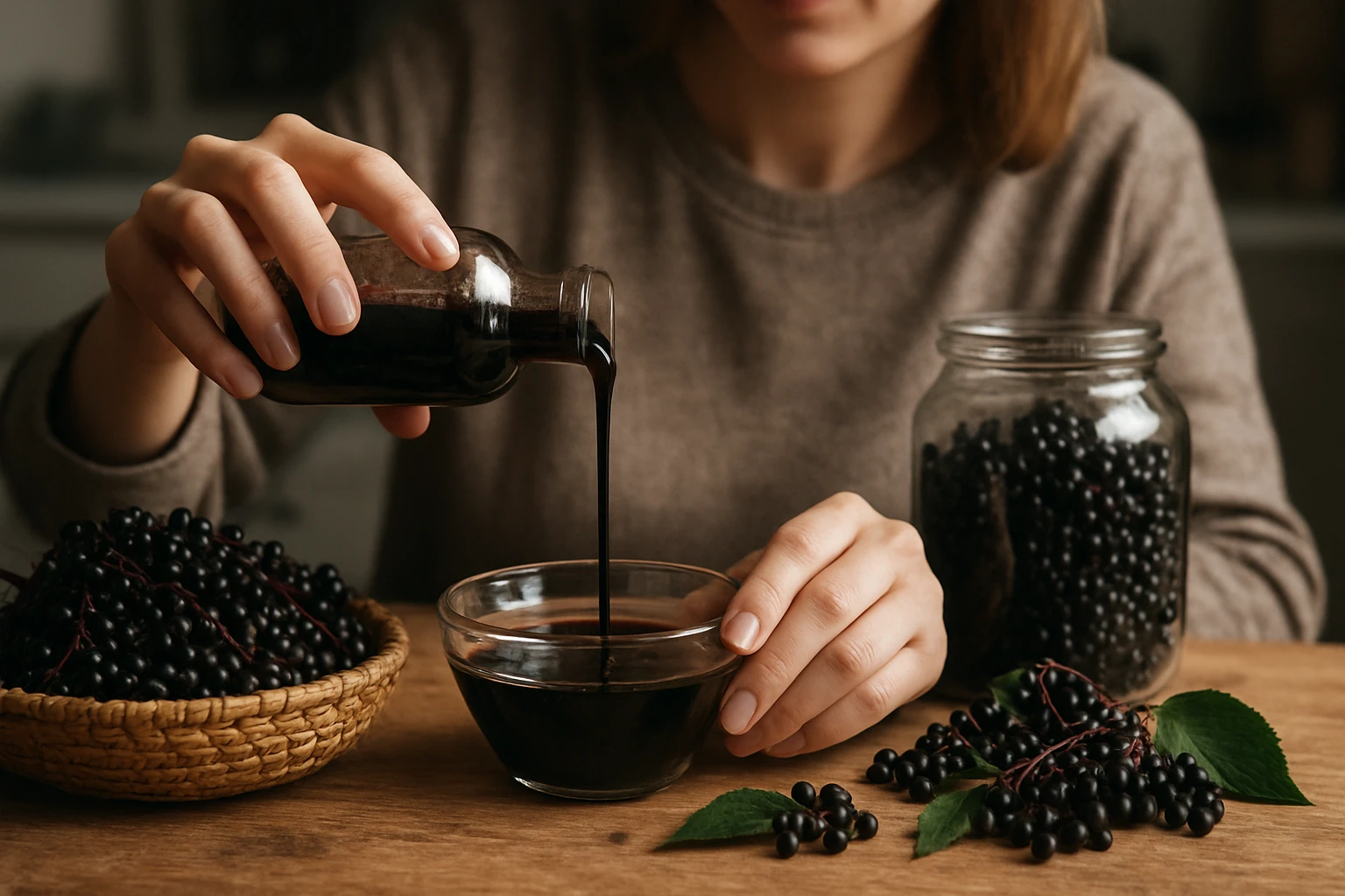 Ein Landwirt nutzt ein Tablet auf einem Feld mit einem Traktor im Hintergrund.