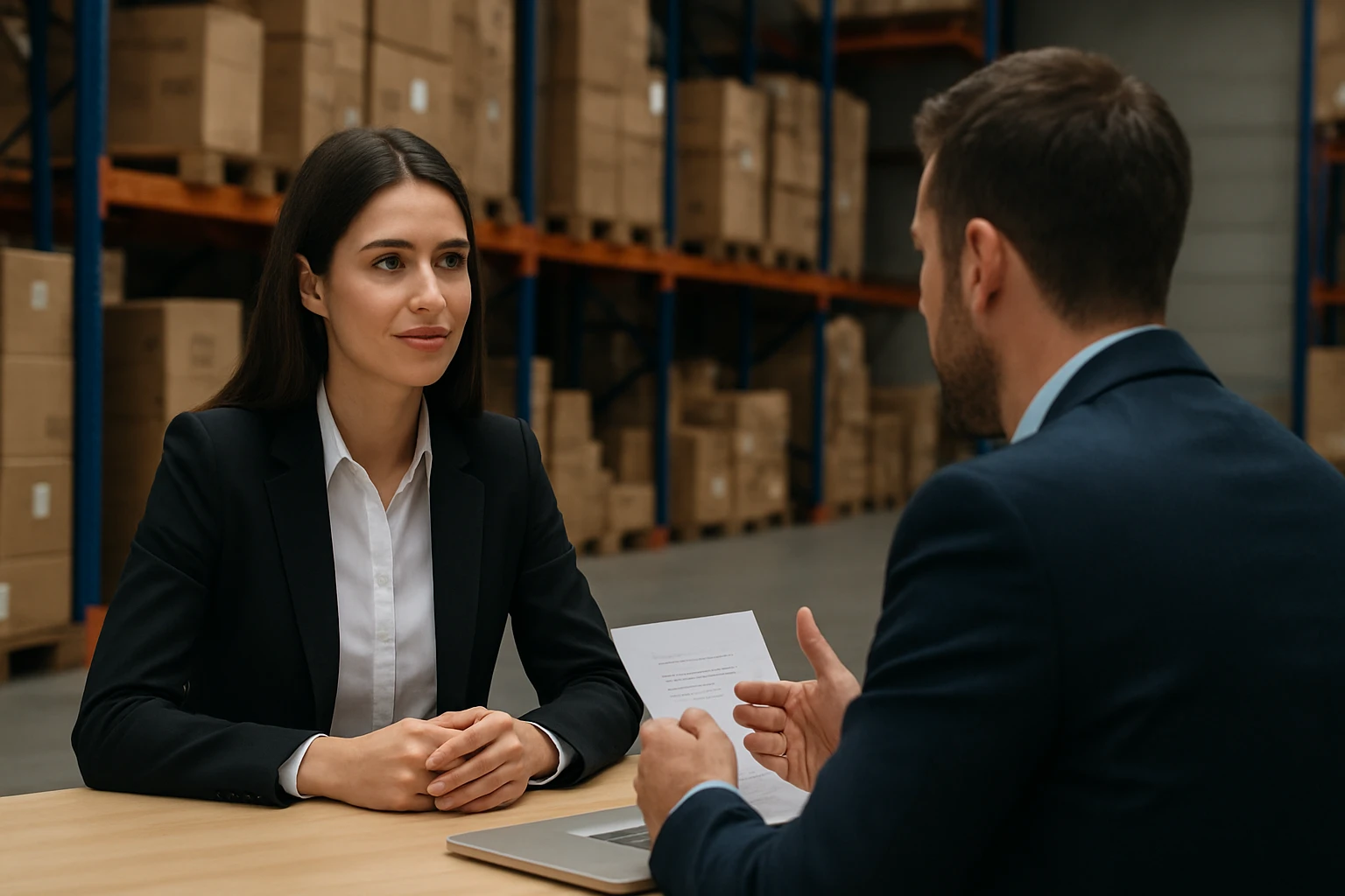 Ein Landwirt nutzt ein Tablet auf einem Feld mit einem Traktor im Hintergrund.
