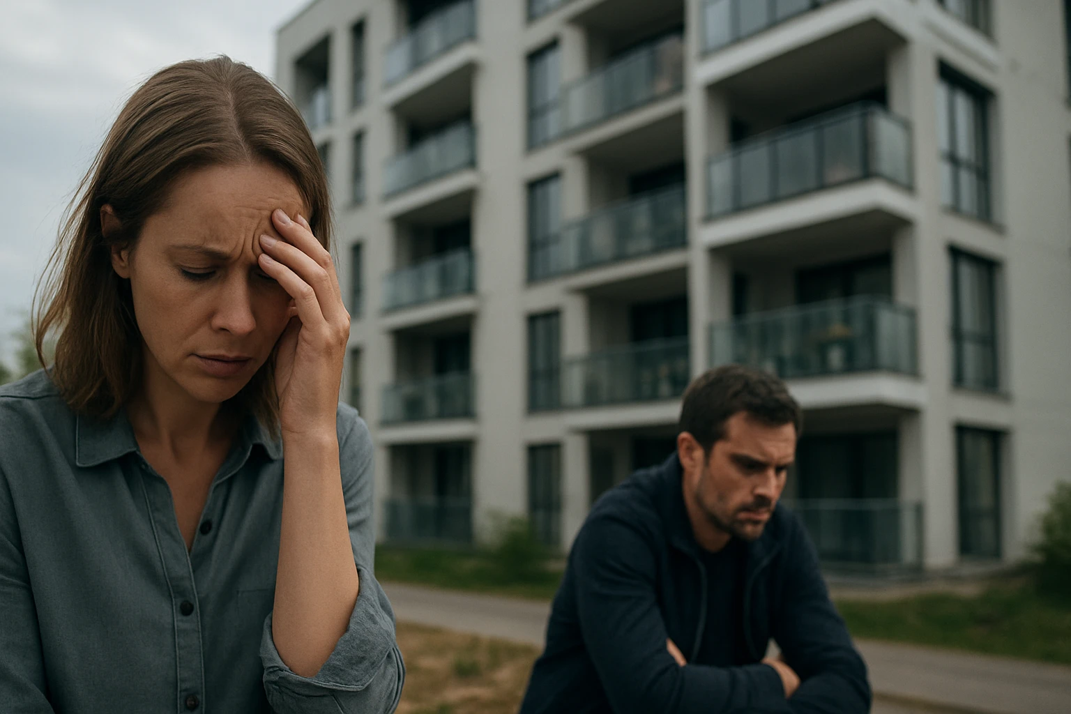 Ein Landwirt nutzt ein Tablet auf einem Feld mit einem Traktor im Hintergrund.