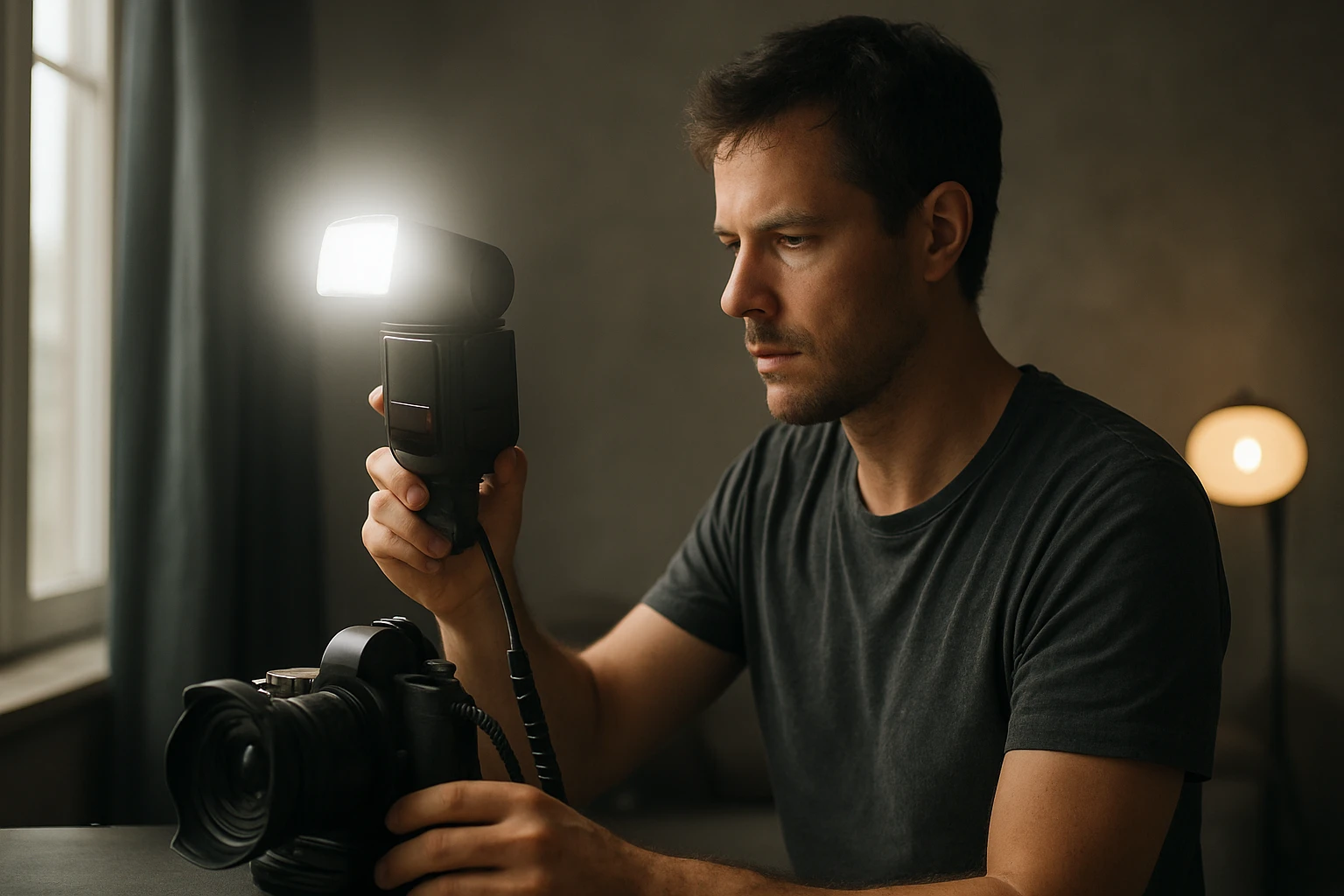 Ein Mann sitzt an einem Schreibtisch, sieht gestresst aus und hält sich die Stirn.