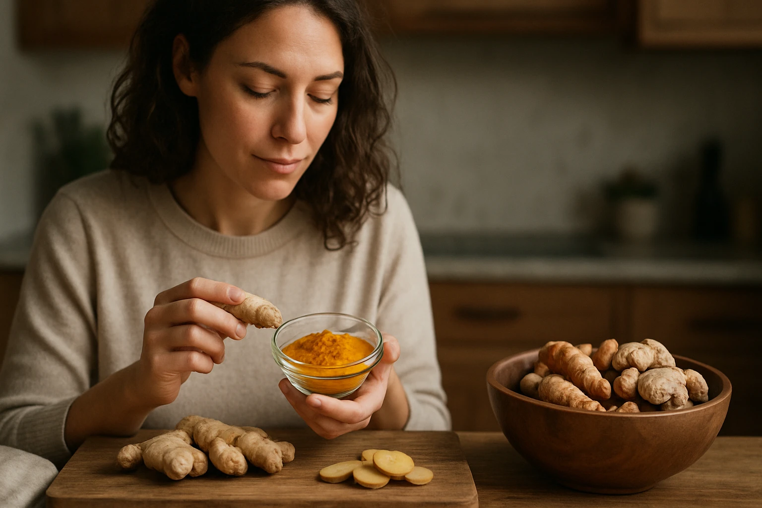 Eine Frau in einem Anzug sitzt an einem Tisch und spricht über Videoanruf mit einem Mann.