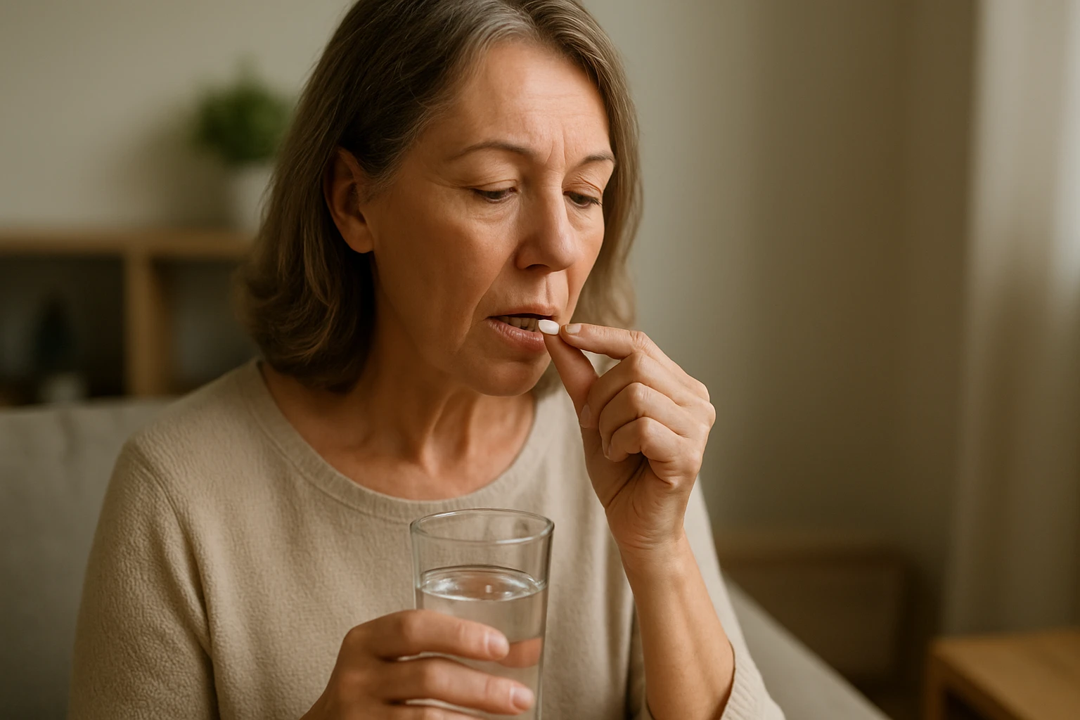 Ein Mechaniker hält ein Auto-Ersatzteil in der Werkstatt in der Hand.