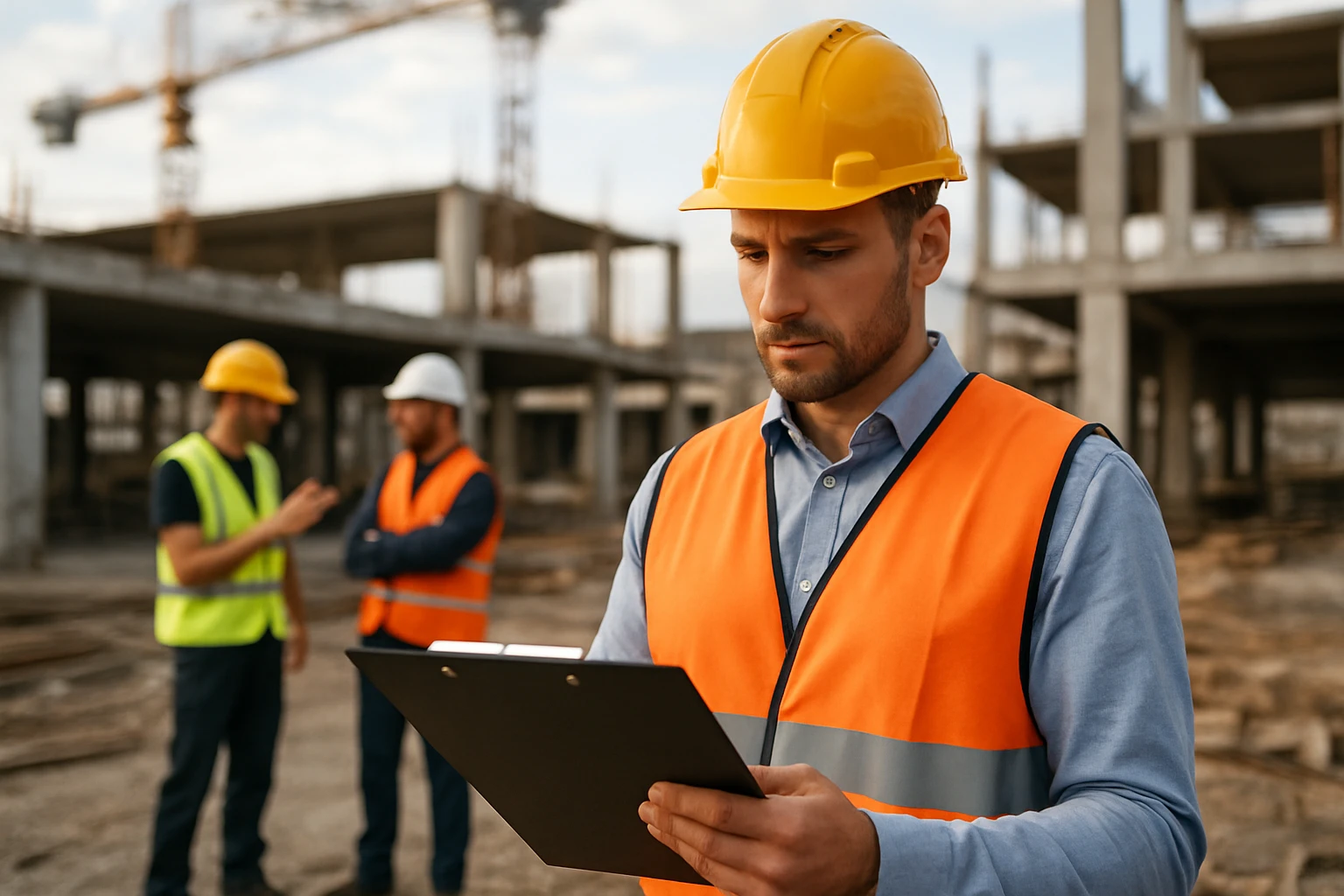 Ein Wissenschaftler in einem Labor hält ein Glas mit blauer Flüssigkeit und DNA-Darstellung.