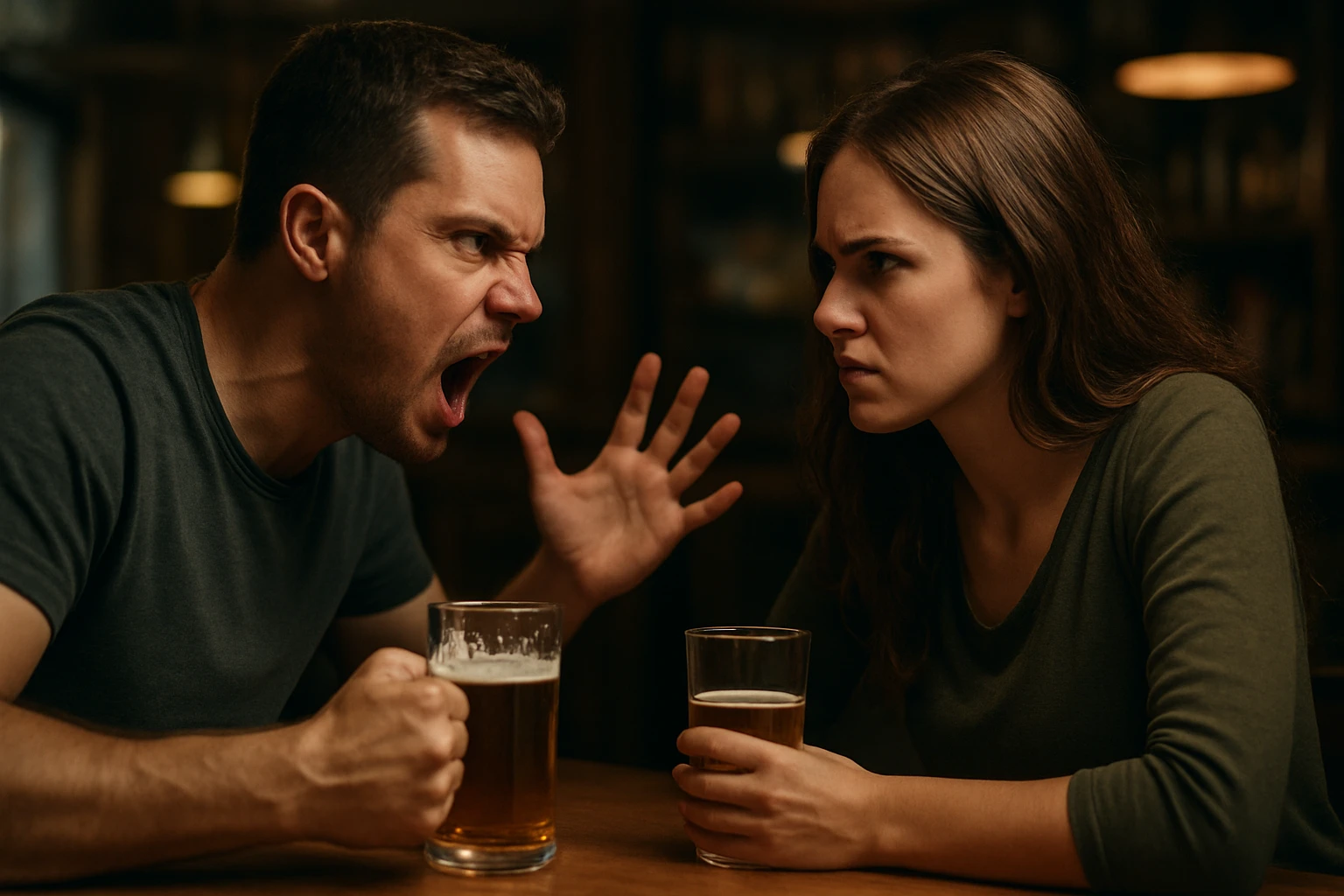 Ein Mann in Anzug zeigt auf eine Bitcoin-Münze vor einem Laptop mit Diagramm.