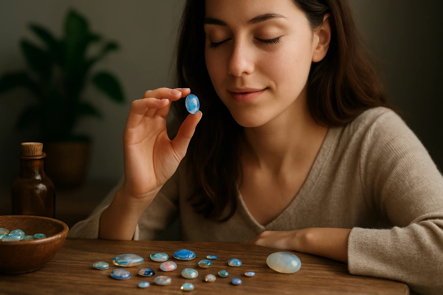 Ein Mann in Anzug zeigt auf eine Bitcoin-Münze vor einem Laptop mit Diagramm.