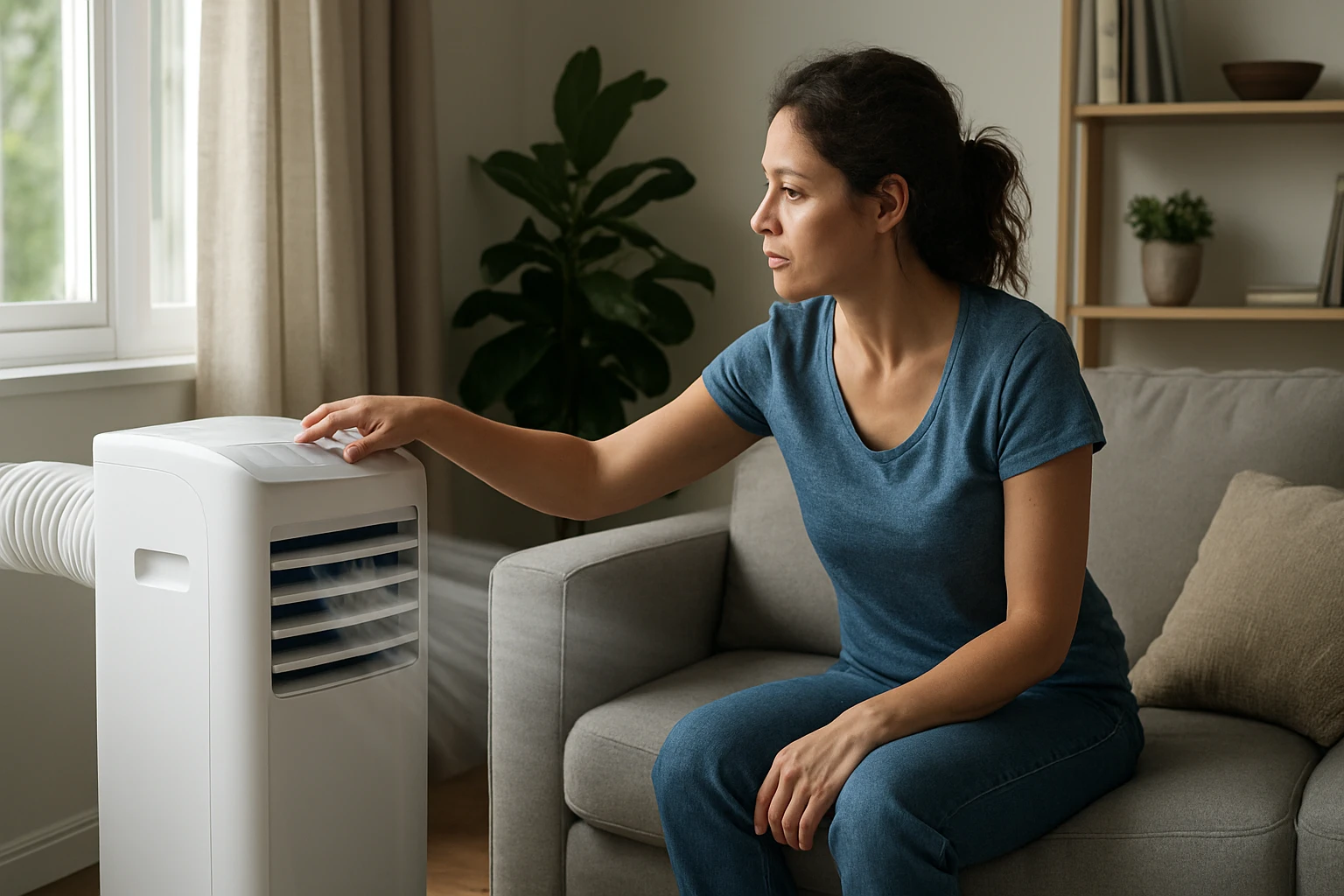 Ein Mann in Anzug zeigt auf einen Bitcoin und einen Laptop mit Diagramm.
