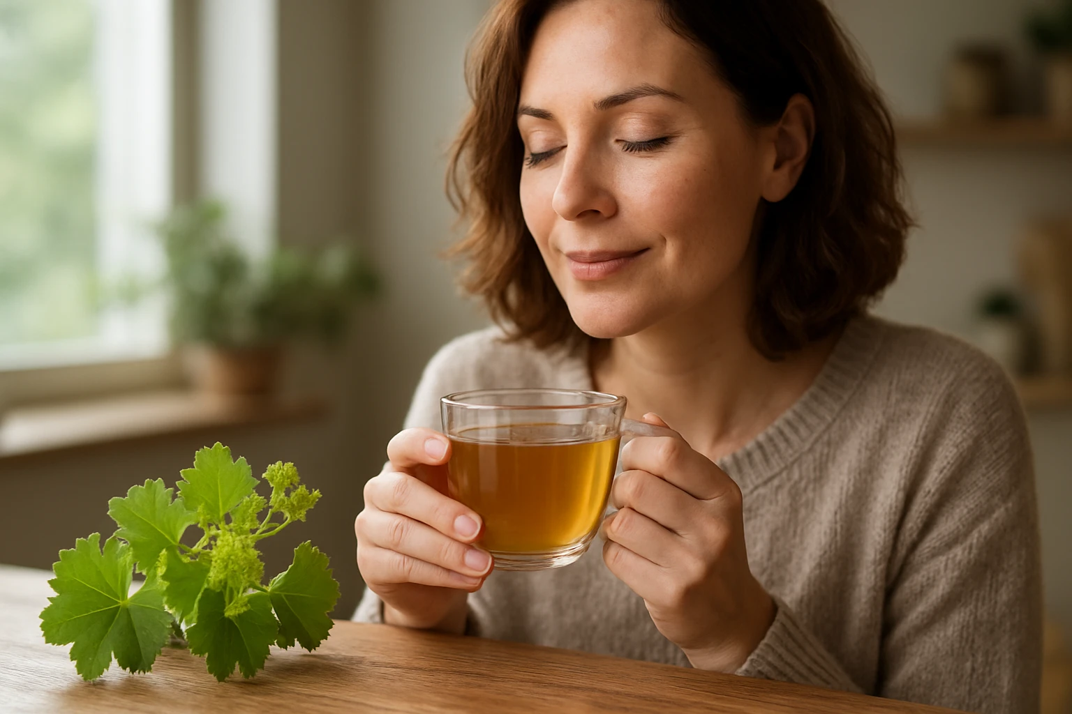 Ein Mann bindet seine Sportschuhe auf einem Weg in einem Park.