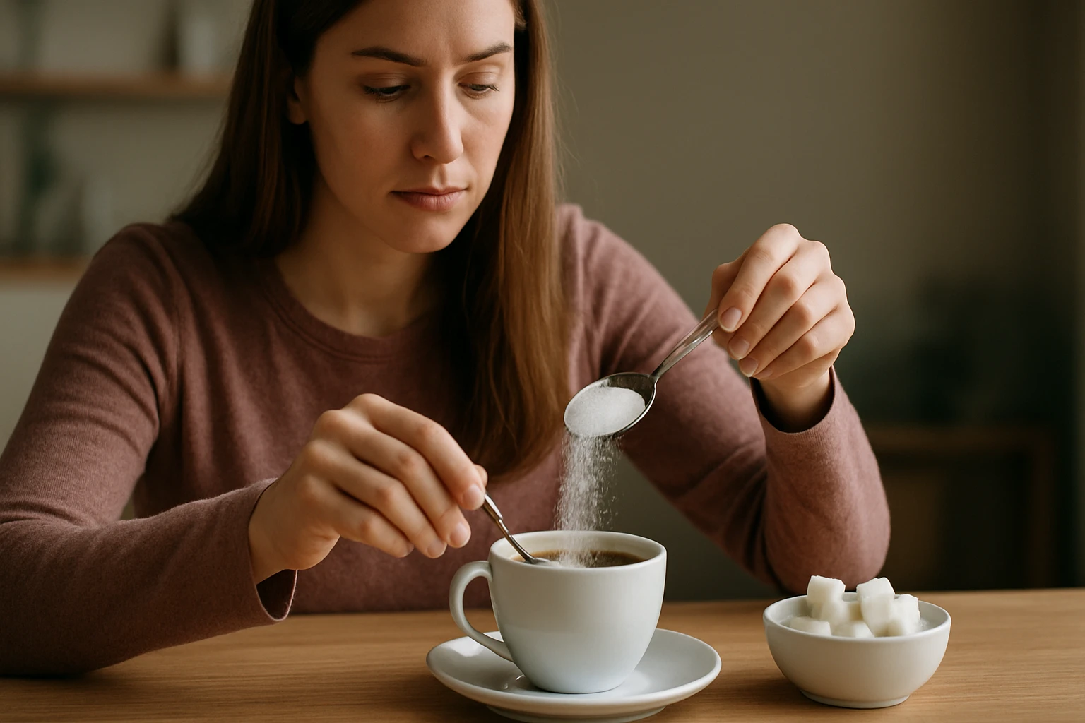 Ein Mann im Fitnessstudio hält sich den Bauch und zeigt Anzeichen von Unbehagen.