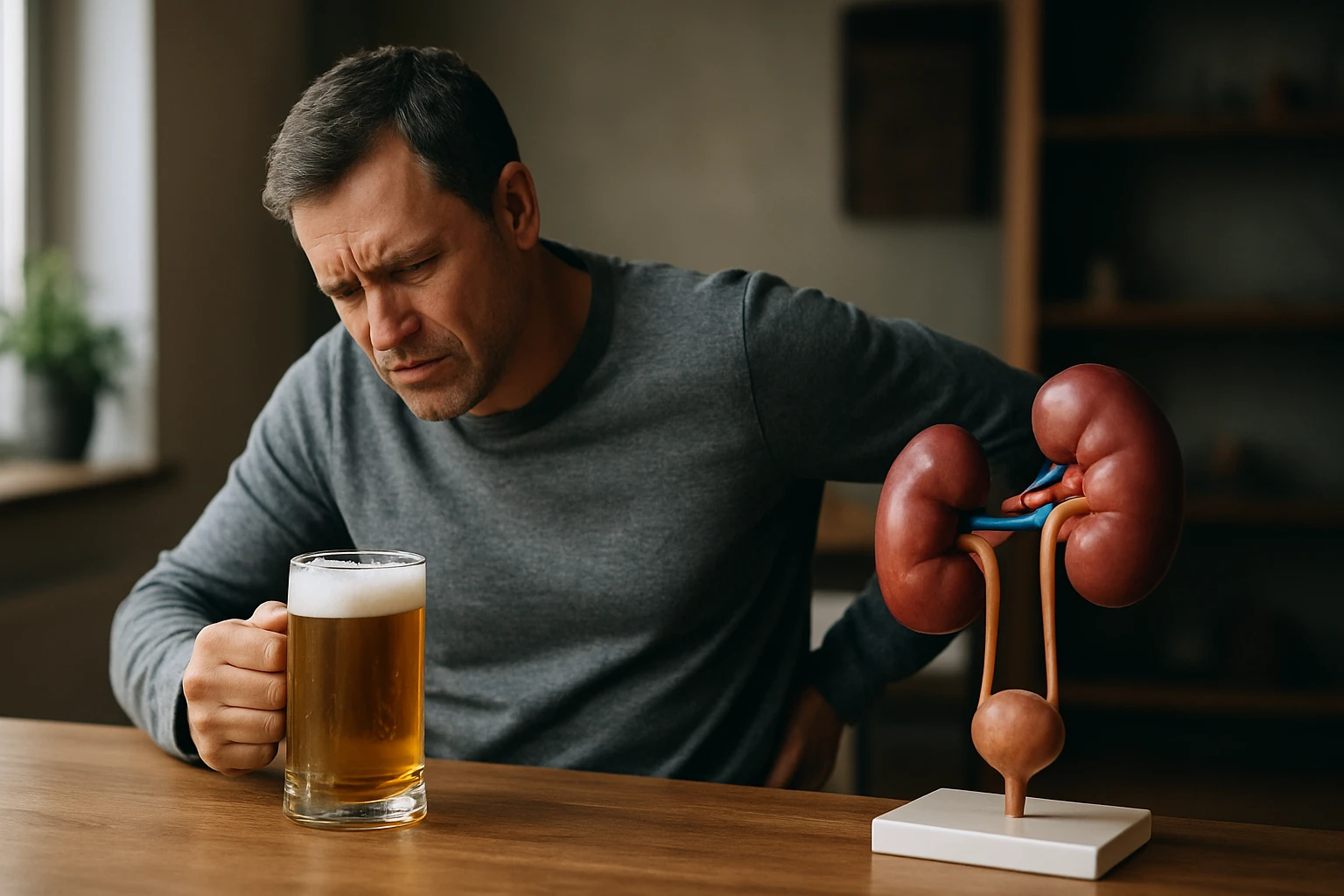 Eine Frau genießt frischen Salat aus einer Schüssel in der Küche.