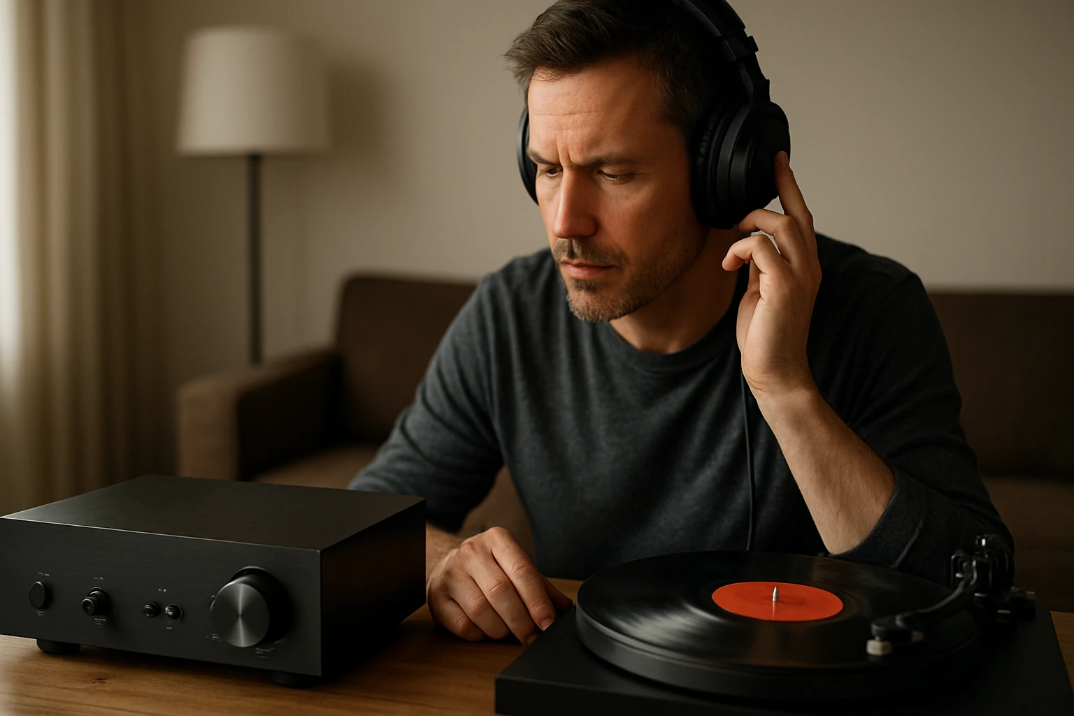 Drei Personen sitzen an einem Tisch, lächeln und diskutieren bei einer Tasse Kaffee.