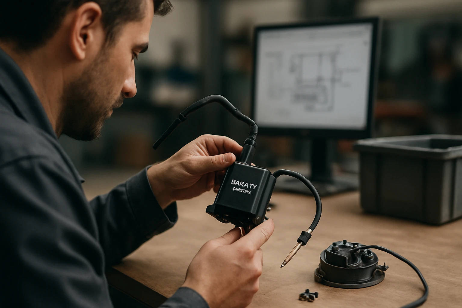 Eine Frau genießt eine Tasse Kräutertee mit frischen Zutaten.