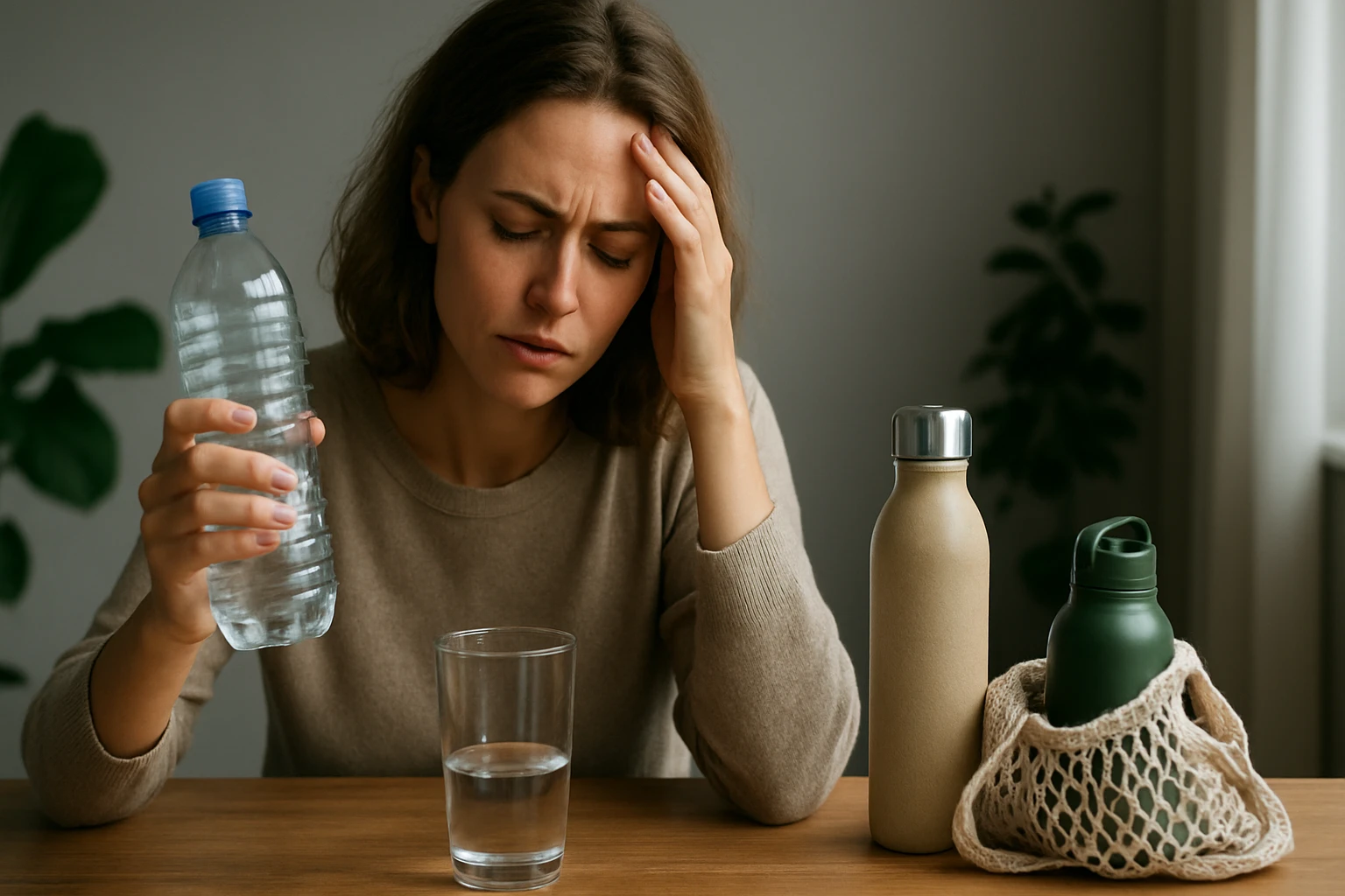 Drei Personen sitzen an einem Tisch, lachen und diskutieren bei einer Tasse Kaffee.