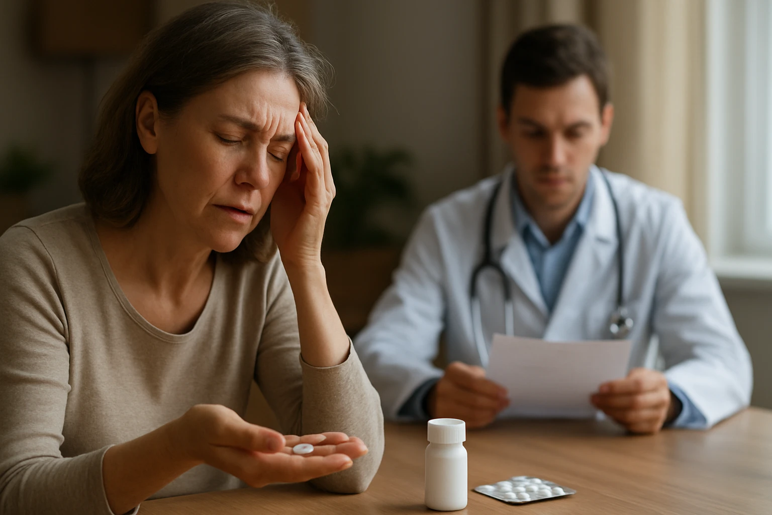 Ein Mann bindet seine Sportschuhe auf einem Weg in einem Park.