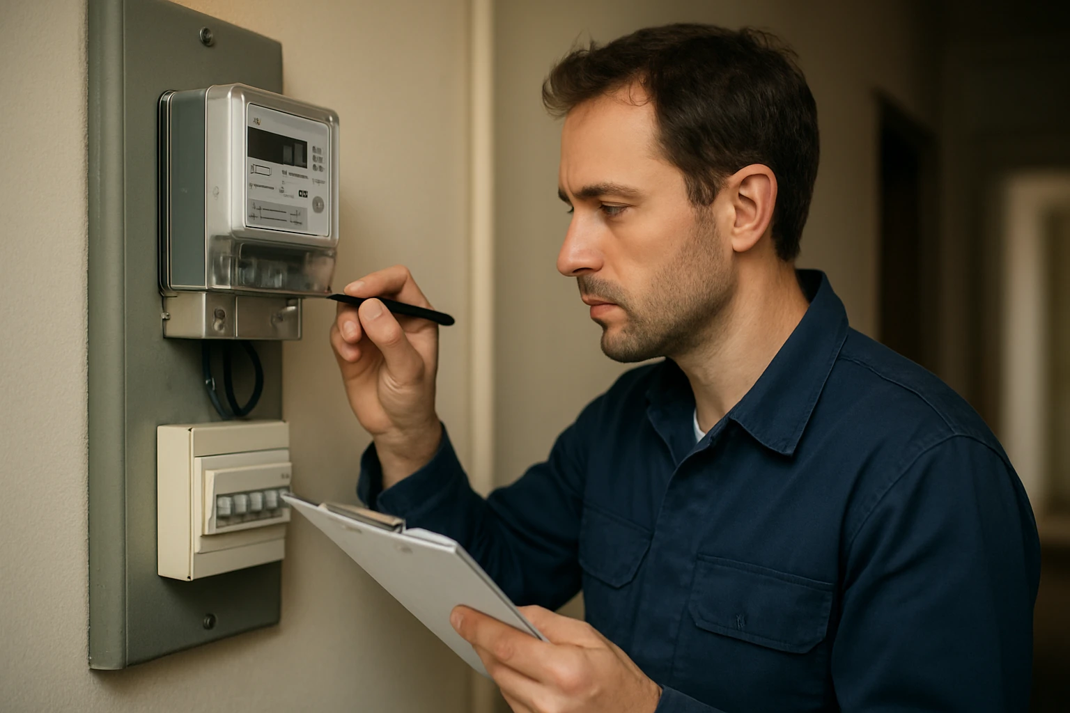 Ein Mann arbeitet konzentriert an einer Holzmaschine in einer Werkstatt.