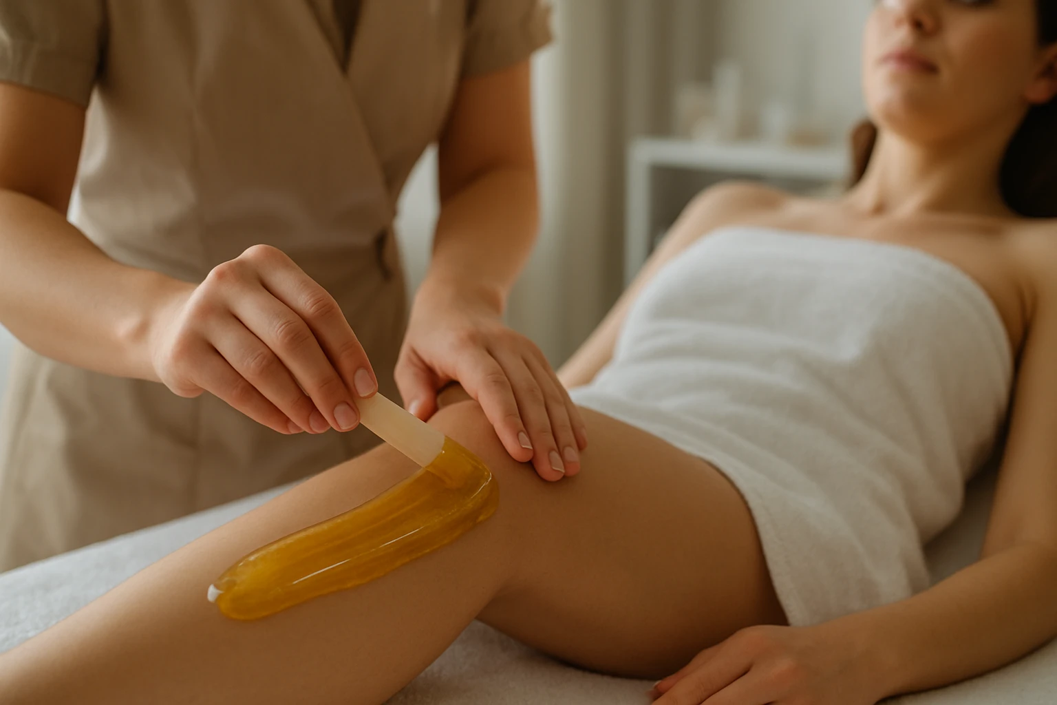 Ein Mann bindet seine Sportschuhe auf einem Weg in einem Park.