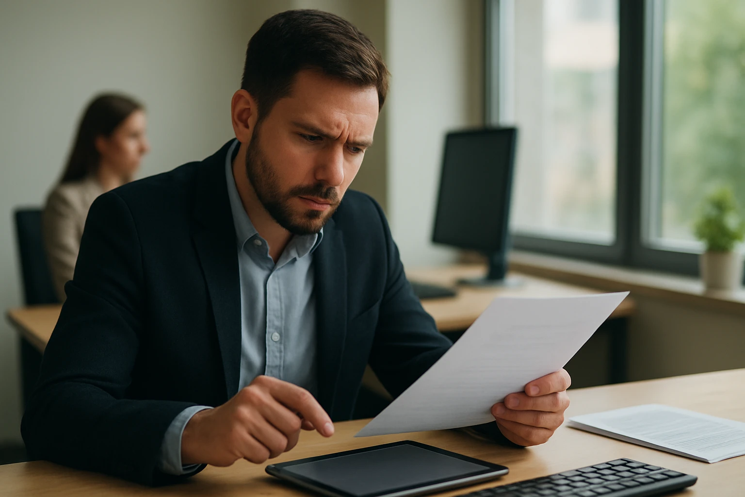 Ein Techniker arbeitet an einer elektrischen Schaltung mit Drähten und einer Spule.