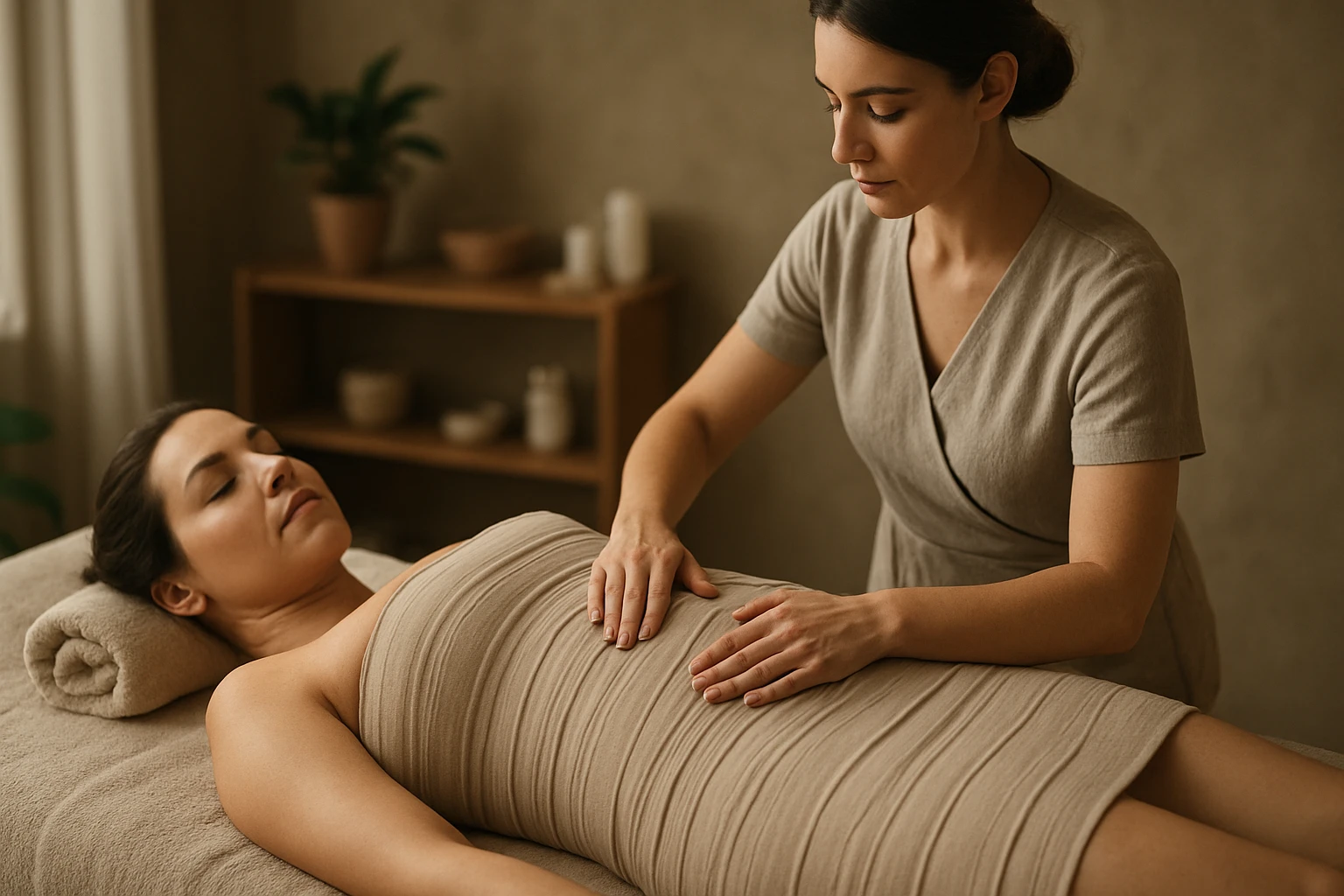 Ein Techniker arbeitet an einer elektrischen Schaltung mit Drähten und einer Spule.