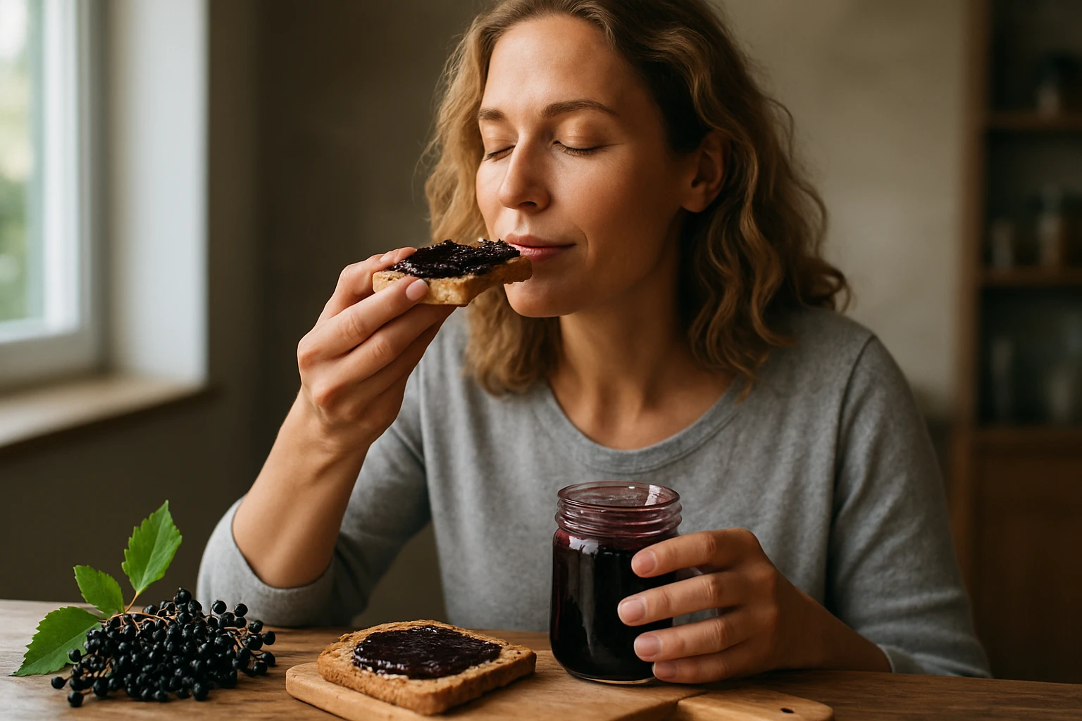 Eine Familie mit zwei Kindern schaut gemeinsam auf ein Smartphone.