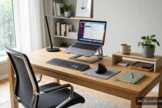 Moderne Schreibtischhelfer für einen ergonomischen und organisierten Arbeitsplatz