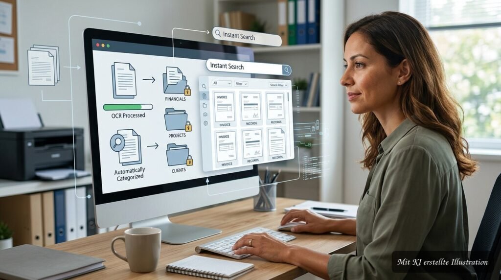 Digitale Archivsoftware zur strukturierten Dokumentenarchivierung mit schnellem Zugriff und übersichtlicher Ablage