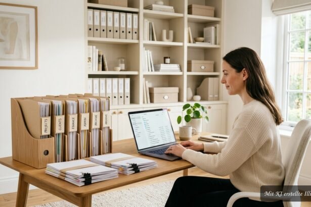 Ordnerstruktur mit digitalen Dokumenten für eine übersichtliche Ablage und schnelle Suche
