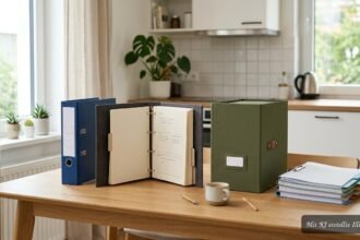 Ordner, Ringmappe und Dokumentenbox zur übersichtlichen Ablage wichtiger Unterlagen